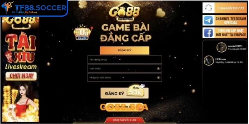 Telegram Go88 giả lợi dụng đầu tư 